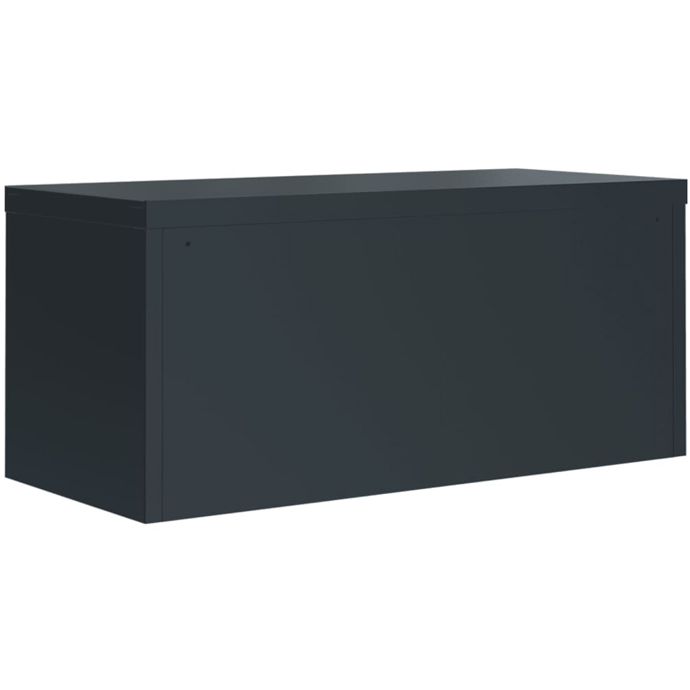 vidaXL 2 Door Anthracite Steel Archive Cabinet Set of 2 Image 6