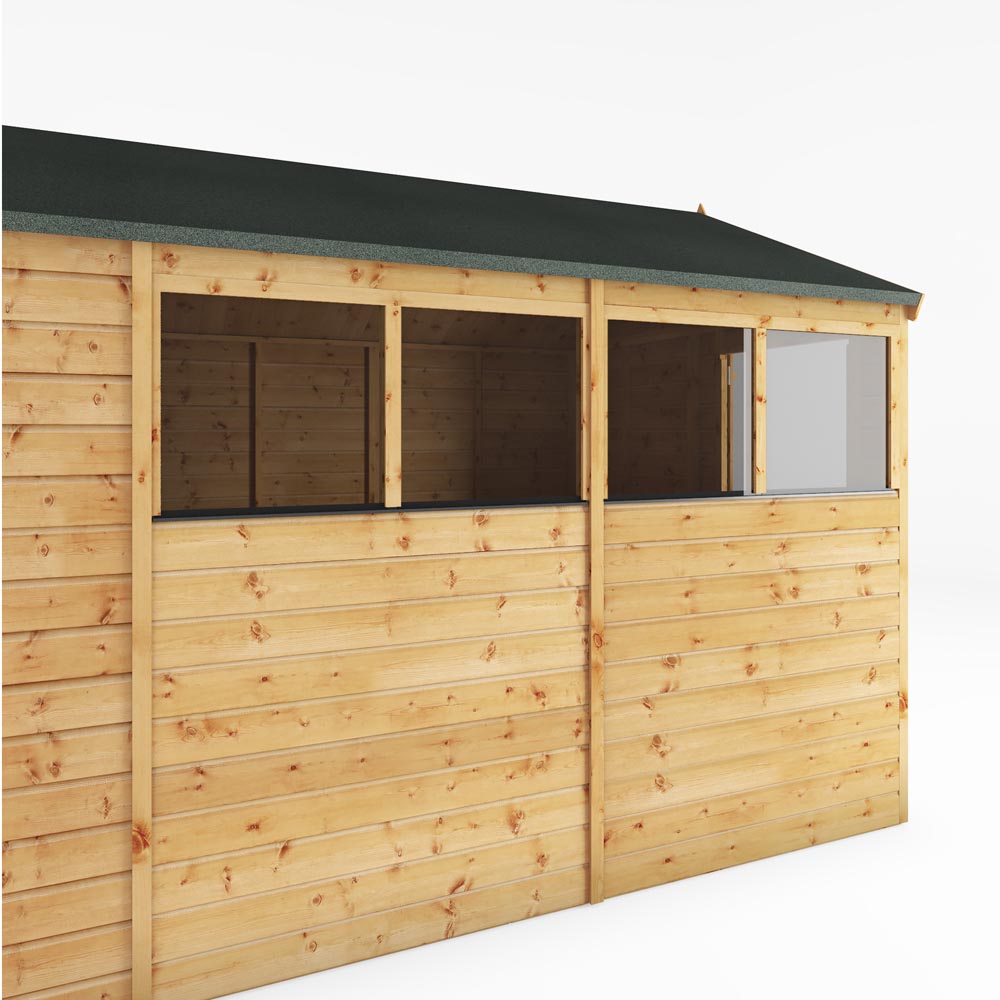 Mercia 10 x 8ft Shiplap Apex Wooden Shed Image 9