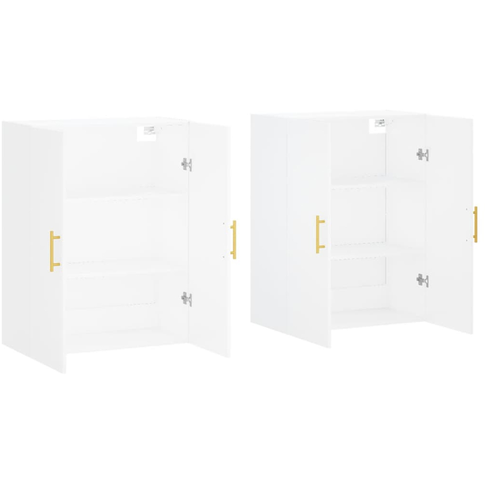 vidaXL 2 Door White Wall Mounted Cabinet Set of 2 Image 4