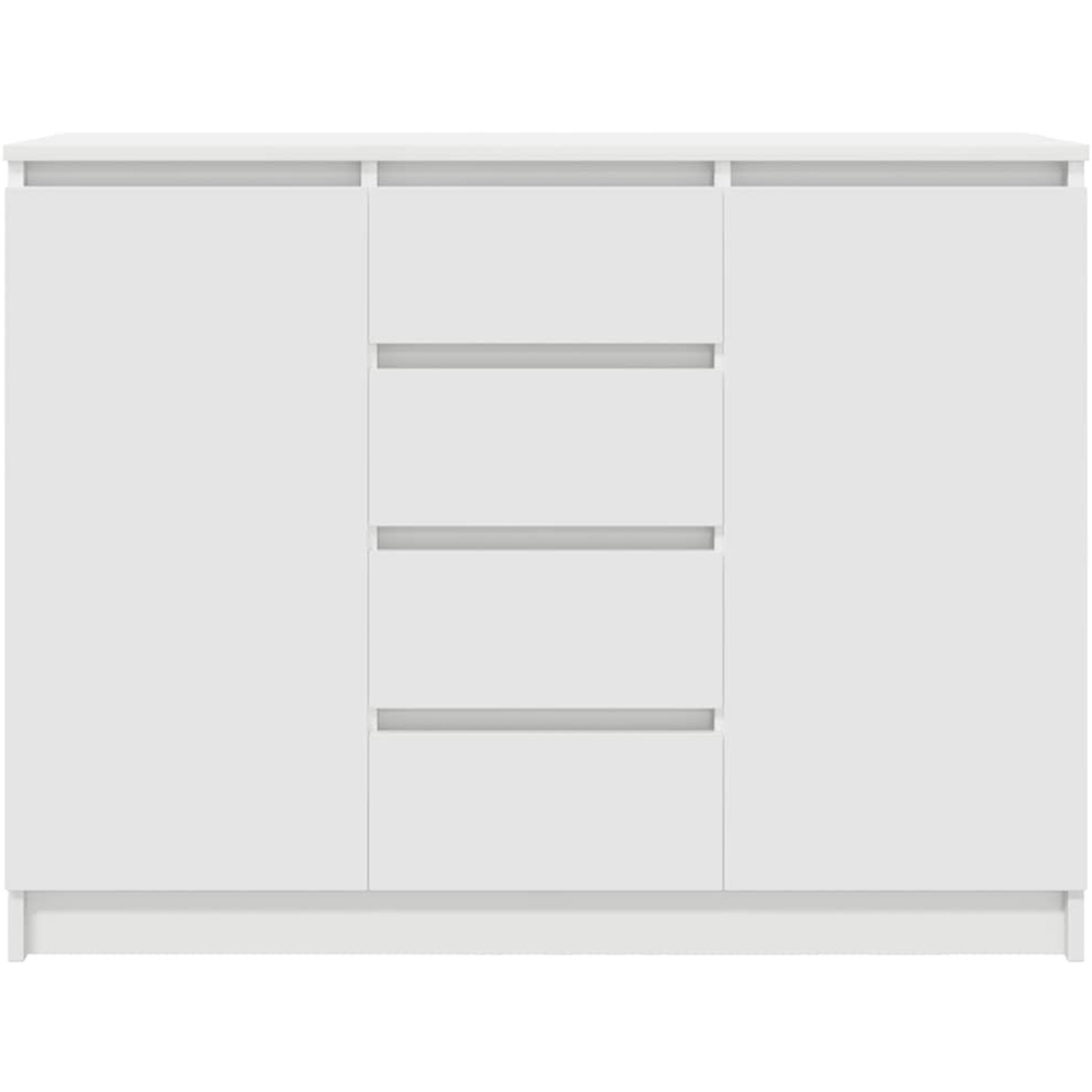 vidaXL 2 Door 4 Drawer White Sideboard Image 6