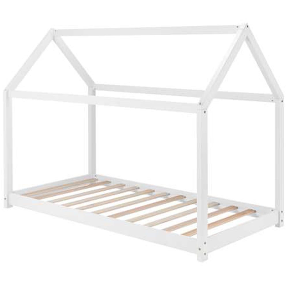 House Single White Bed Frame Image 2
