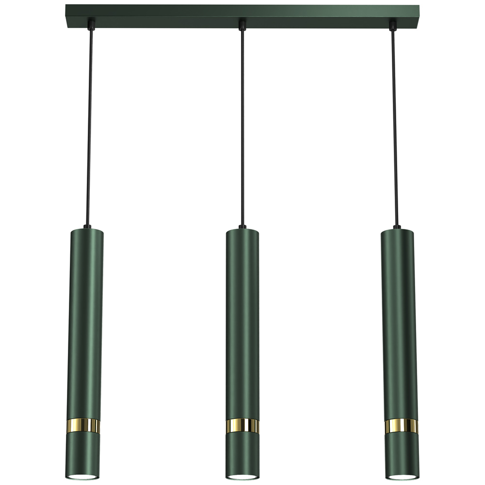 Milagro Joker Green 3 Pendant Lamp 230V Image 1