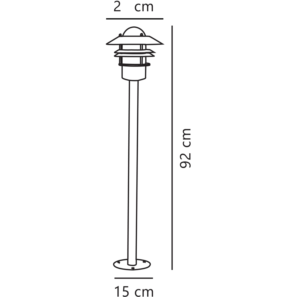 Nordlux Blokhus Galvanised Steel Garden Light Image 3