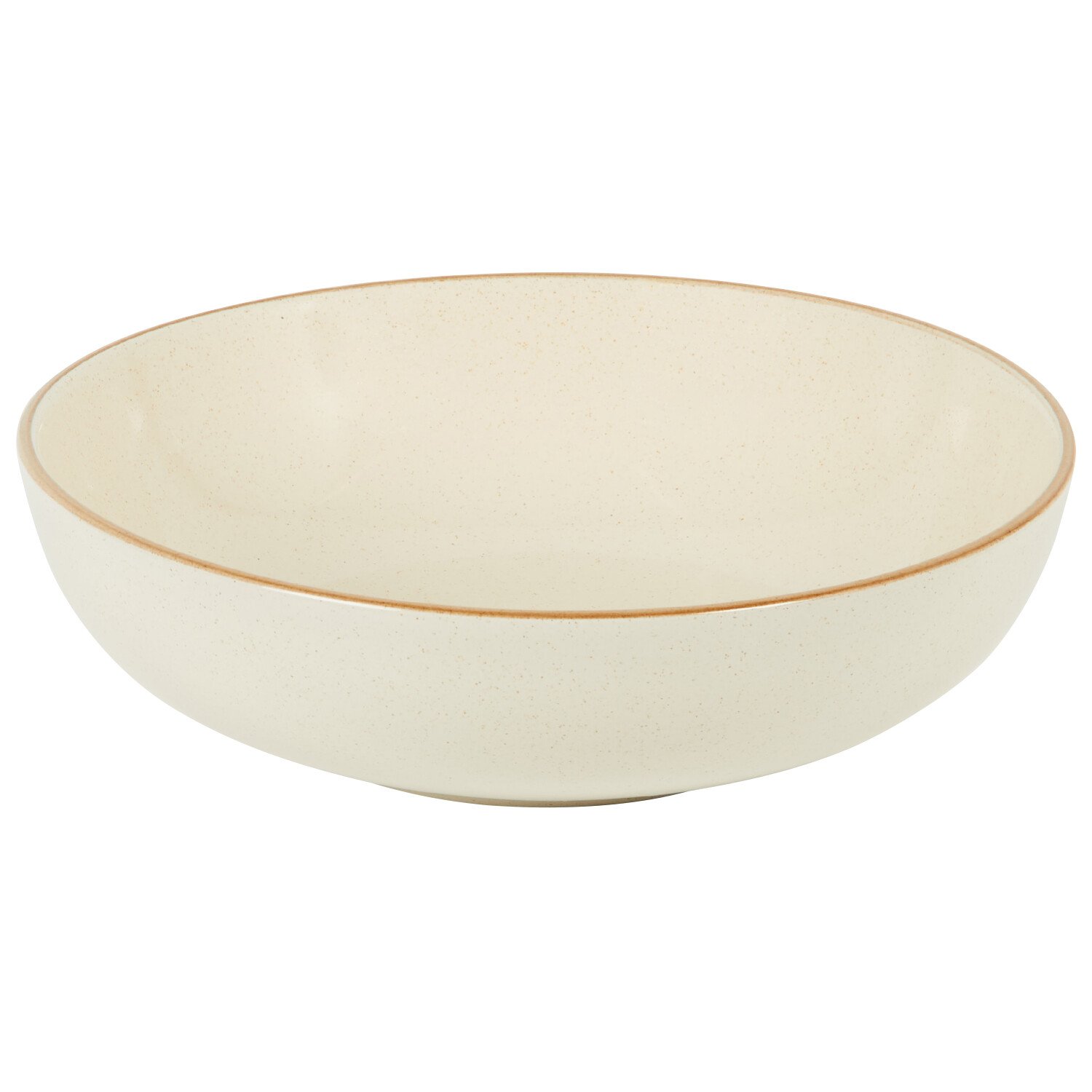 Sesame Speckle Serving Bowl - Oatmeal  / Large Image 3
