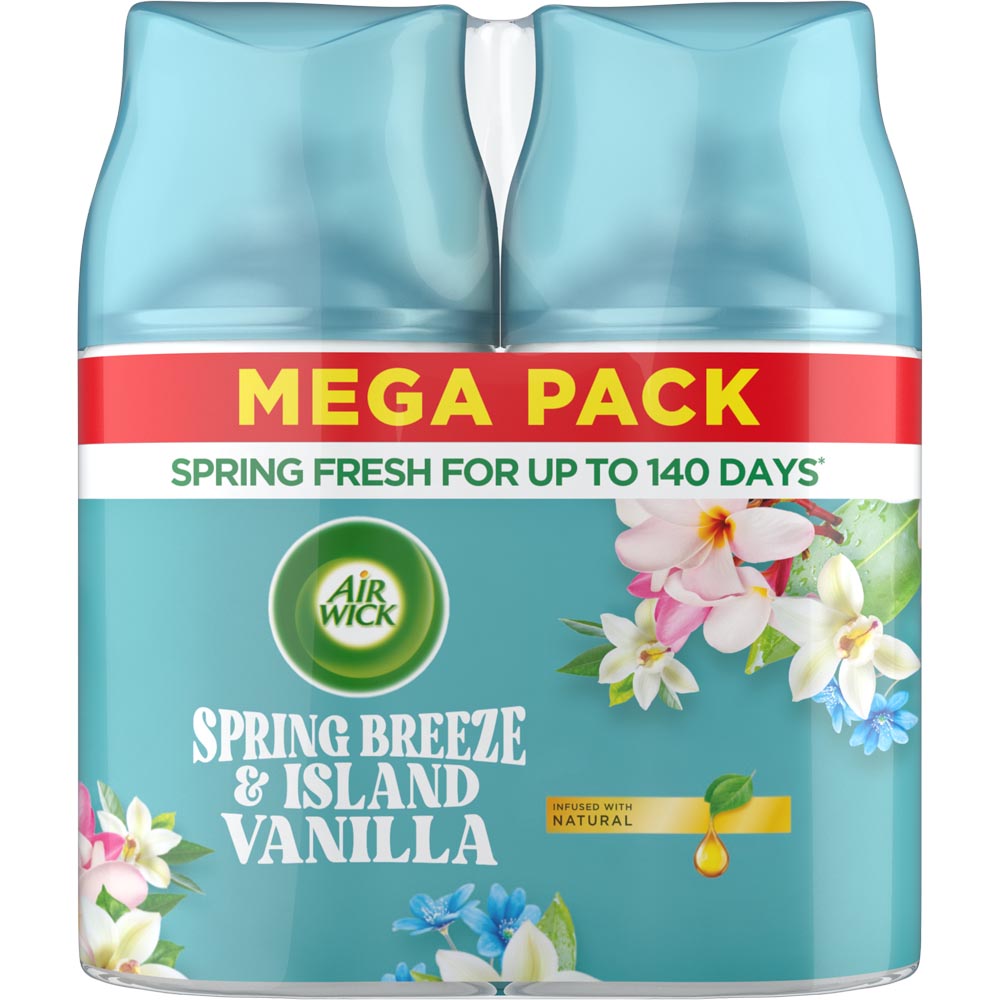 Air Wick Spring Breeze & Island Vanilla Freshmatic Twin Refill Pack 250ml Image 3
