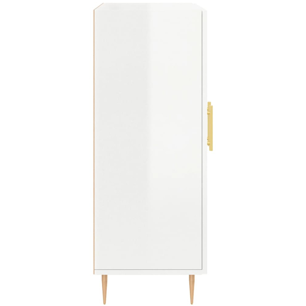 vidaXL 2 Door High Gloss White Sideboard Image 7