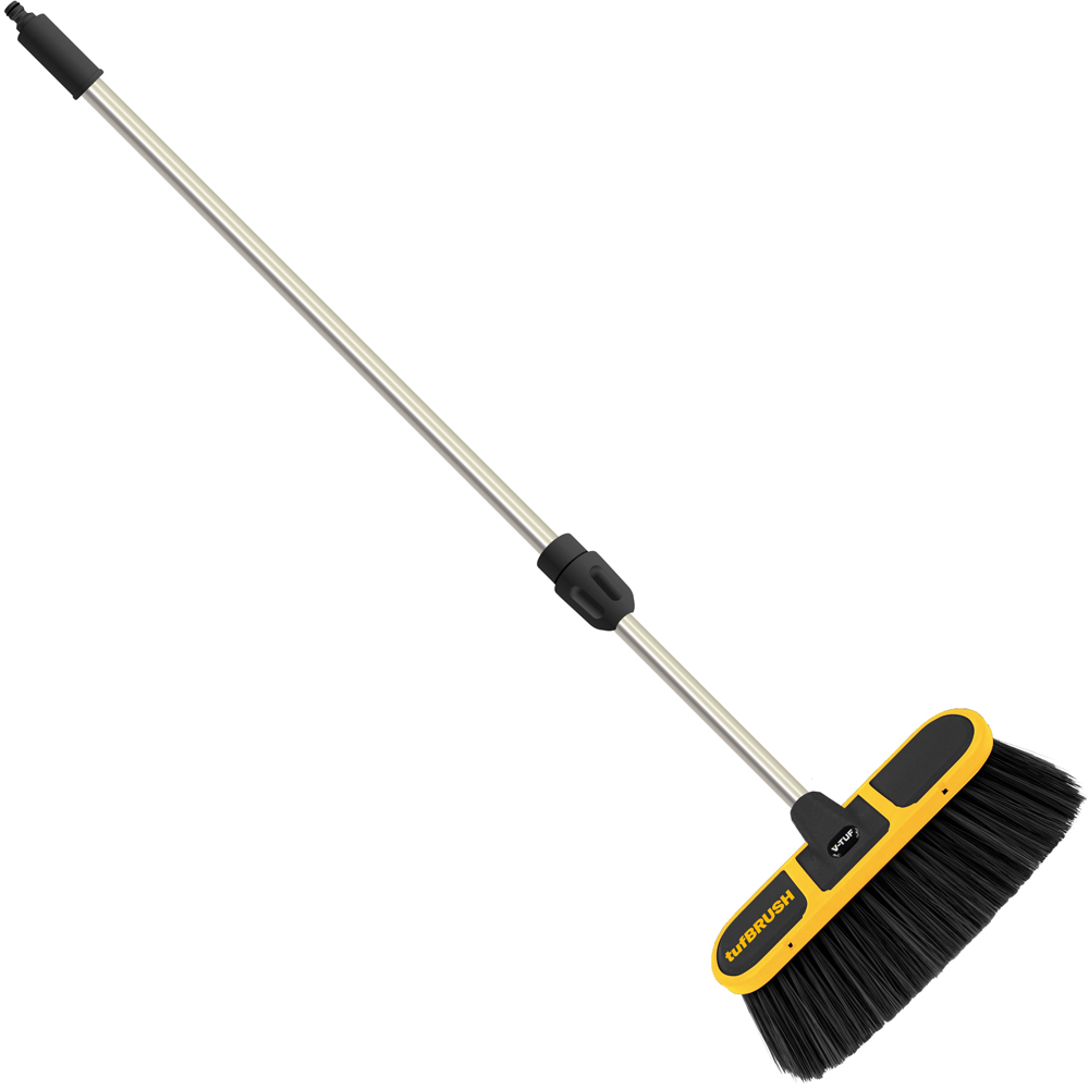 V-TUF tufBRUSH600 Black Soft Bristle Car Wash Brush and Telescopic Pole Kit 2.7m Image 2
