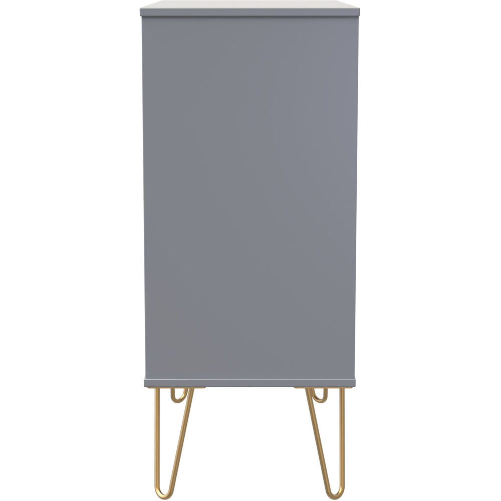 Crowndale 4 Drawer Dusk Grey Wide Chest of Drawers Ready Assembled Image 4
