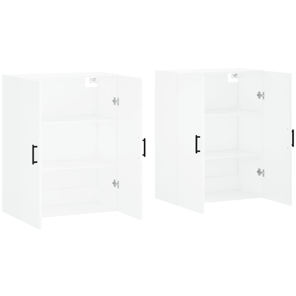 vidaXL 2 Door White Wall Mounted Cabinet 2 Pack Image 4
