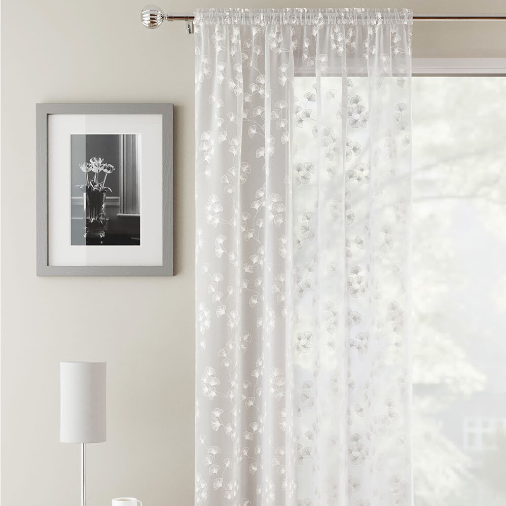 Delila Single Panel - White / 183cm Image 1