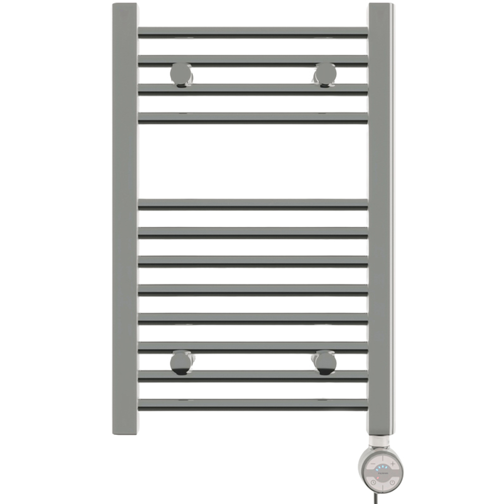 Terma Leo Chrome Electric Towel Rail with MOA Element Upgrade 600 x 400mm Image 1