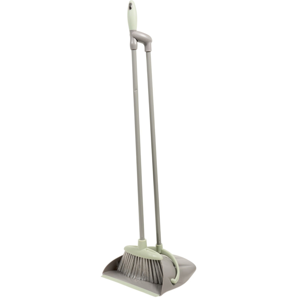 My Home Sage Long Handle Dustpan and Brush Image 3