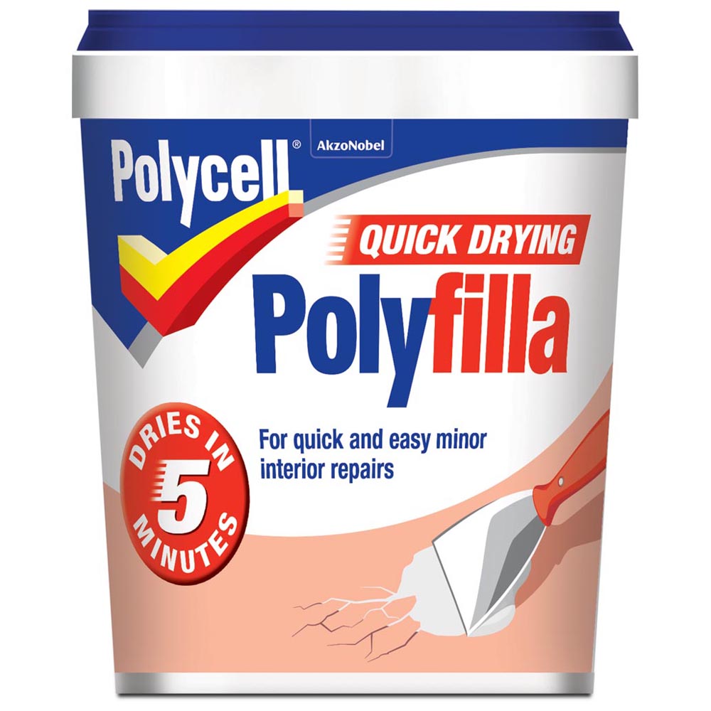 Polycell Quick Drying Polyfilla 1kg Image 2