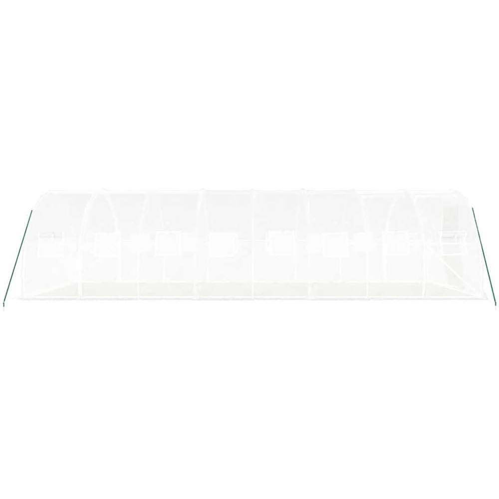 vidaXL White 9.8 x 26.2ft Greenhouse Image 4