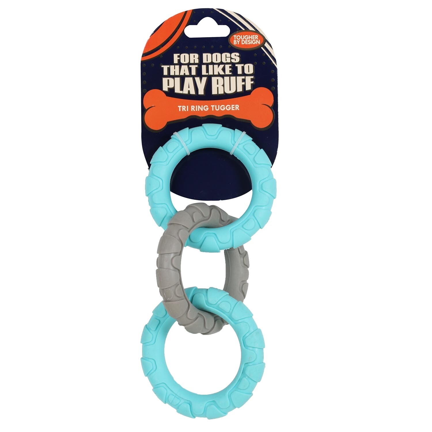 Single Tri Ring Tugger Dog Toy in Assorted styles Image 2