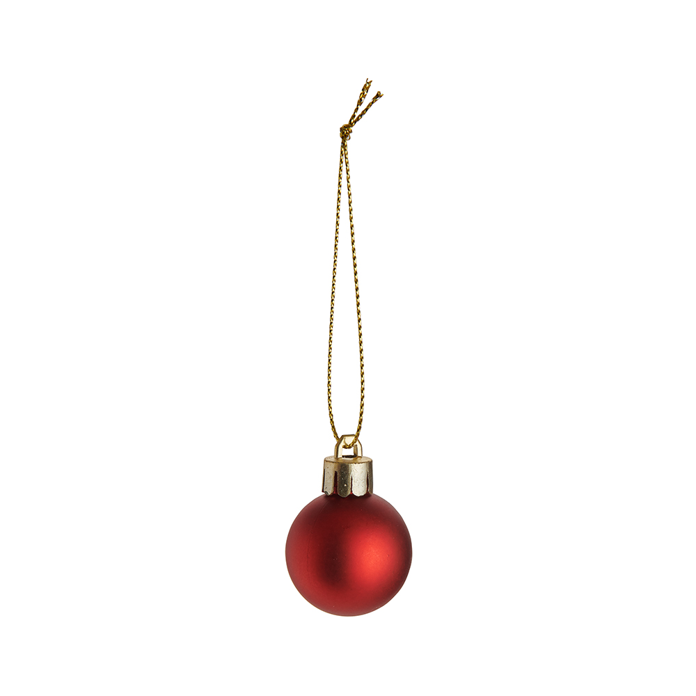 Wilko 35 Pack Small Winter Mix Red Baubles Image 8