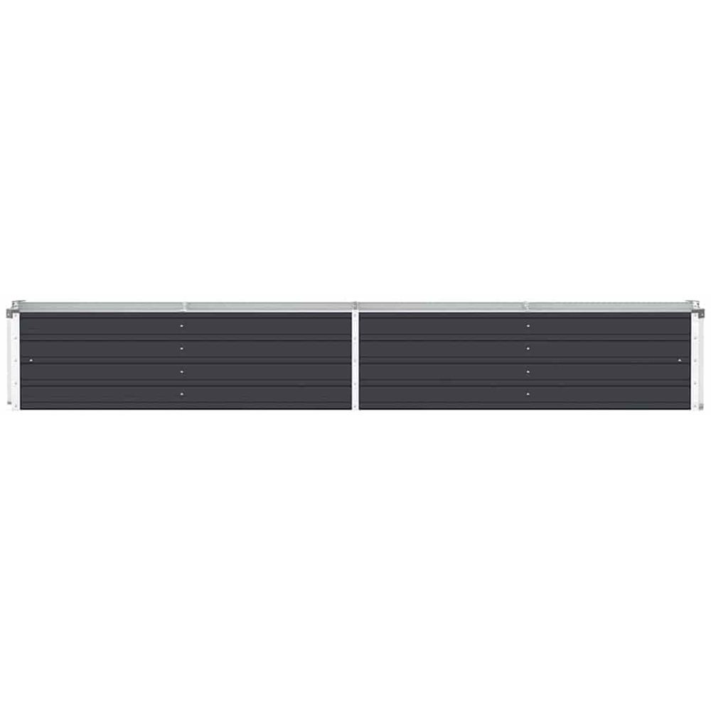 vidaXL Anthracite Galvanised Steel Raised Garden Bed 45 x 320 x 40cm Image 4