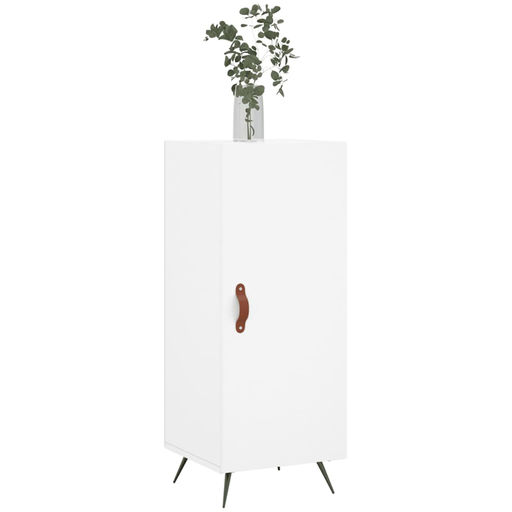 vidaXL Single Door White Sideboard Image 3