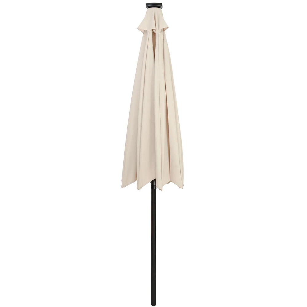 MonsterShop Cream LED Crank and Tilt Parasol 2.7m Image 3