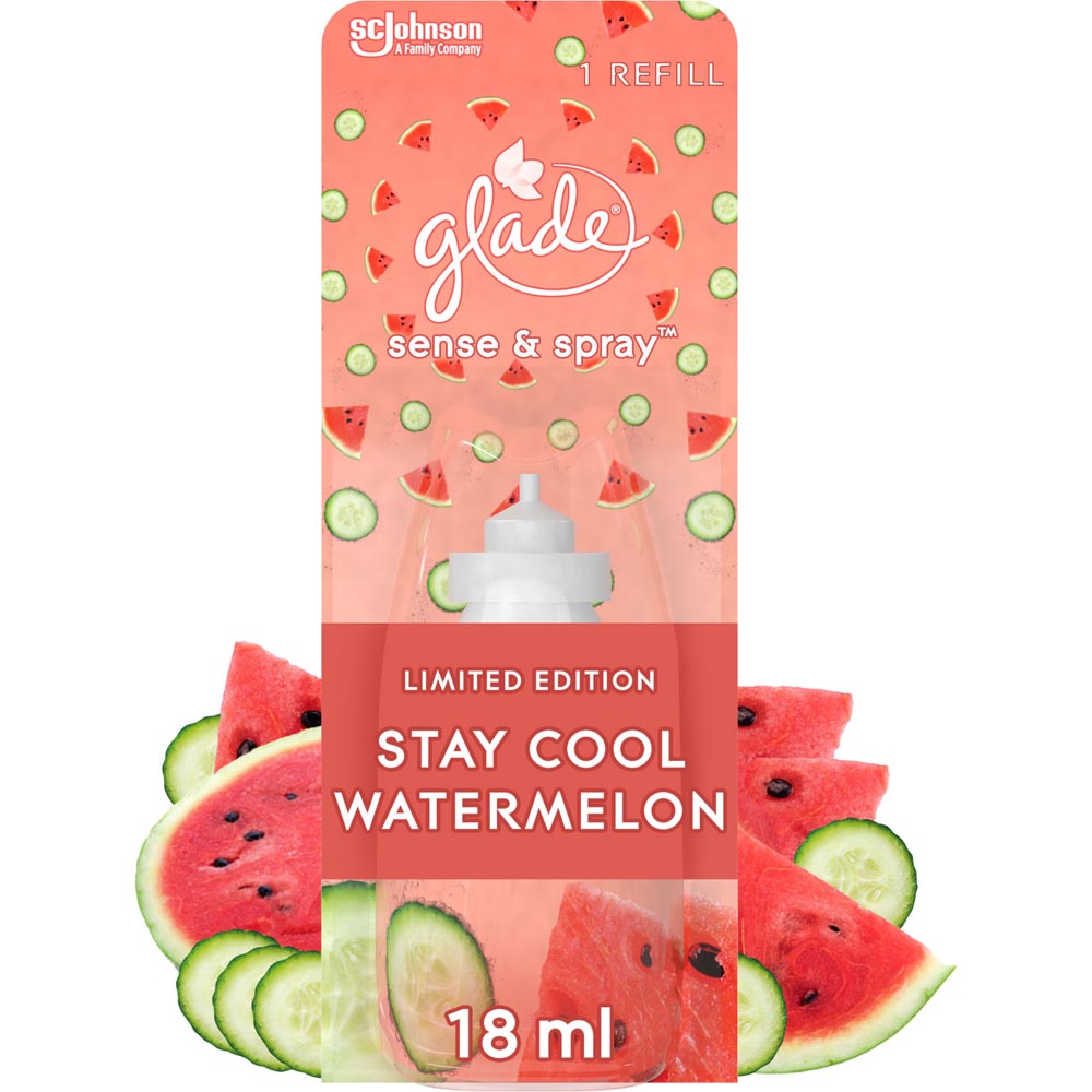 Glade Stay Cool Watermelon Sense and Spray Refill Air Freshener 18ml Image 2
