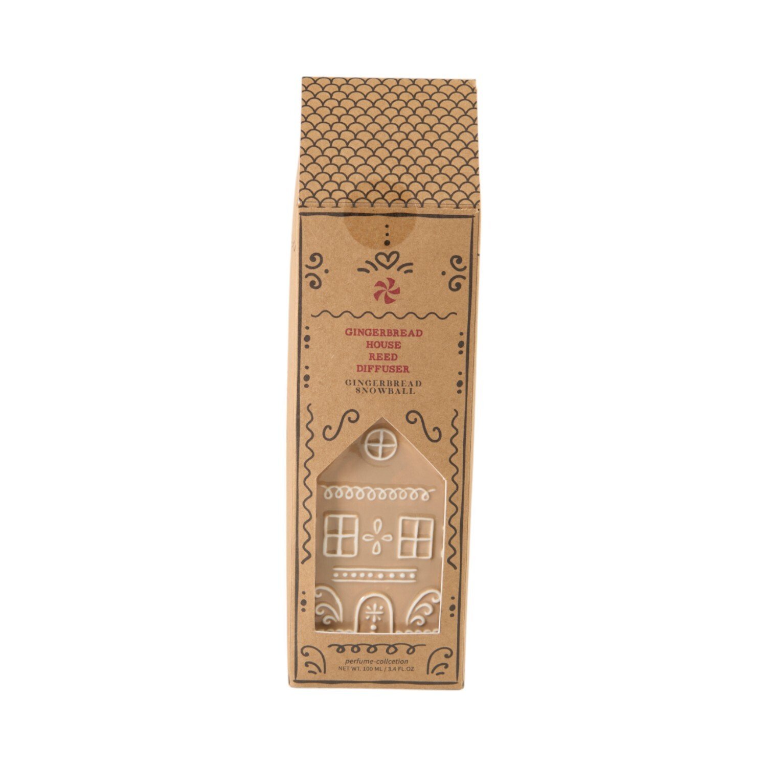 Gingerbread House Reed Diffuser Brown Image 1