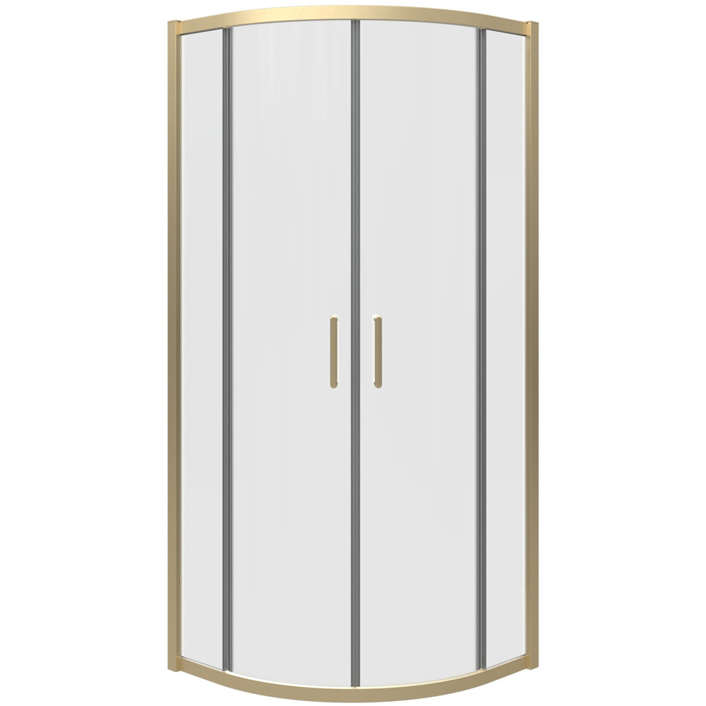 Bathstore Atlantis 2 Door Brushed Brass Quadrant Shower Enclosure 800mm Image 1