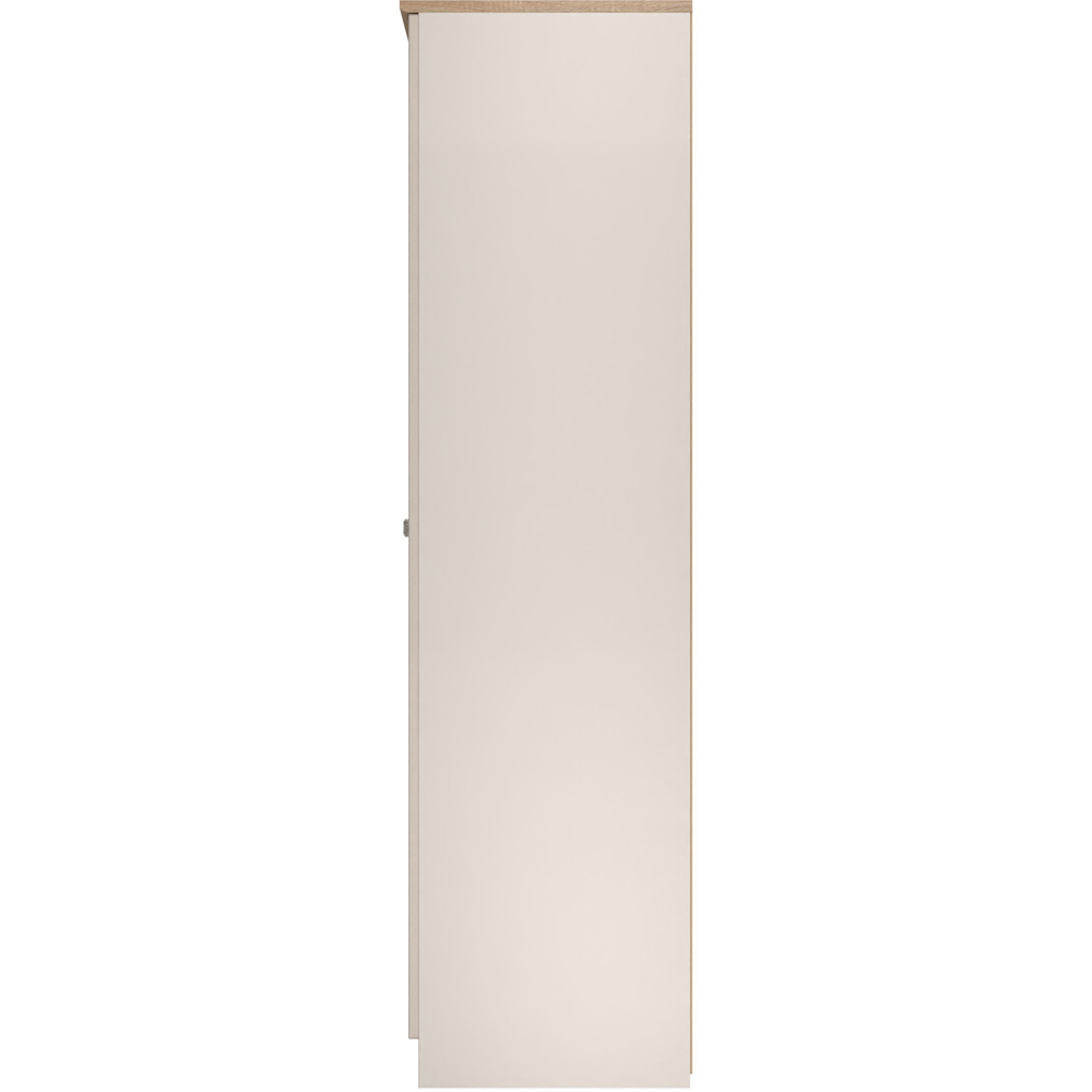 Crowndale Sussex 5 Door 2 Drawer Kashmir Ash and Bardolino Oak Tall Mirror Wardrobe Ready Assembled Image 7