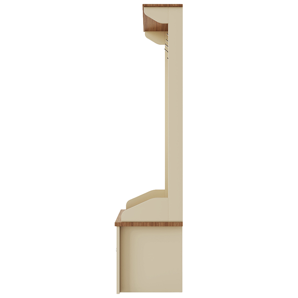 GFW Lancaster Single Drawer Cream Hallway Storage Unit with Hooks Image 6
