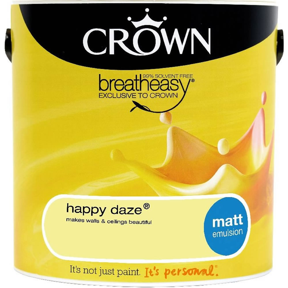 Crown Happy Daze Matt Emulsion Paint 2.5L Image 1