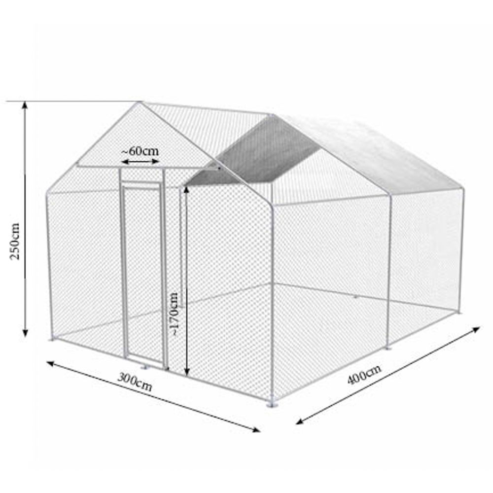 Zipper ZI-CR342 Chicken Run and Pet Enclosure 2.5 x 4 x 3m Image 5