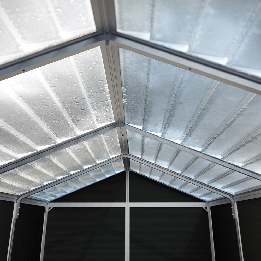 Palram Canopia Rubicon Dark Grey 6 x 12ft Shed Image 5