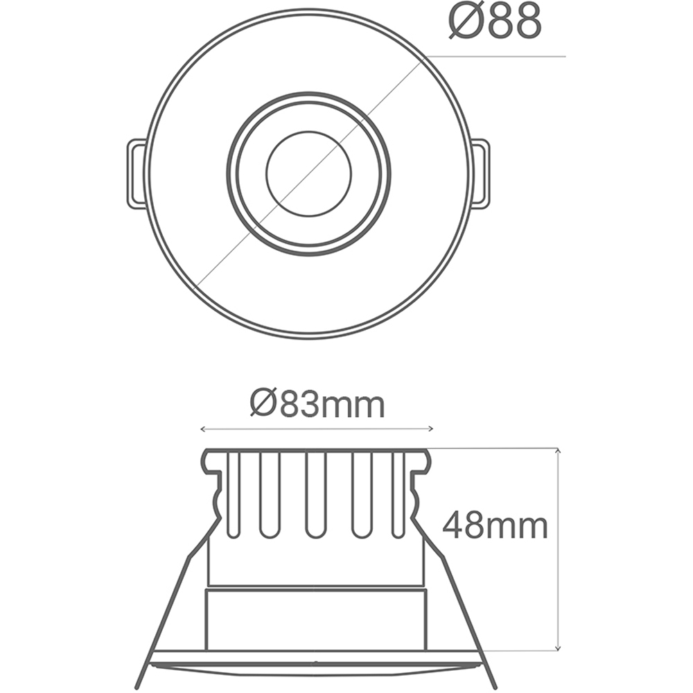 ENER-J 7W Dimmable and CCT Changeable Fire Proof Downlight 4 Pack Image 8