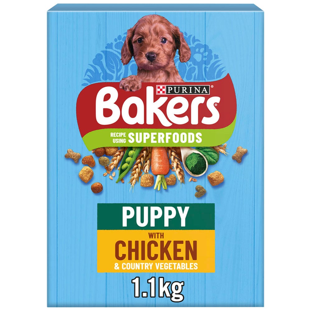 Purina Bakers Chicken and Veg Puppy Dry Dog Food Case of 5 x 1.1kg Image 2