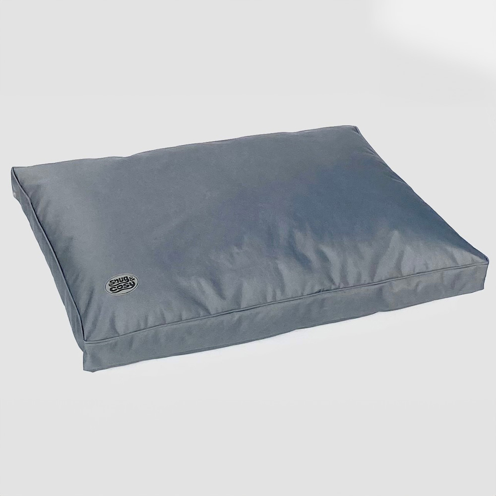 Snug & Cosy Pescara Large Rectangle Grey Dog Lounger Bed Image 2