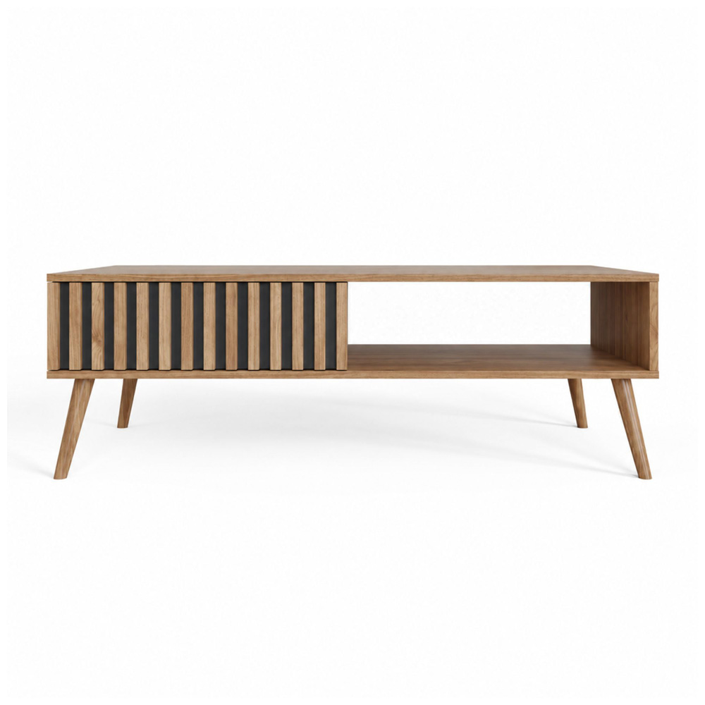 GFW Rowan Oak Louvered Coffee Table Image 2