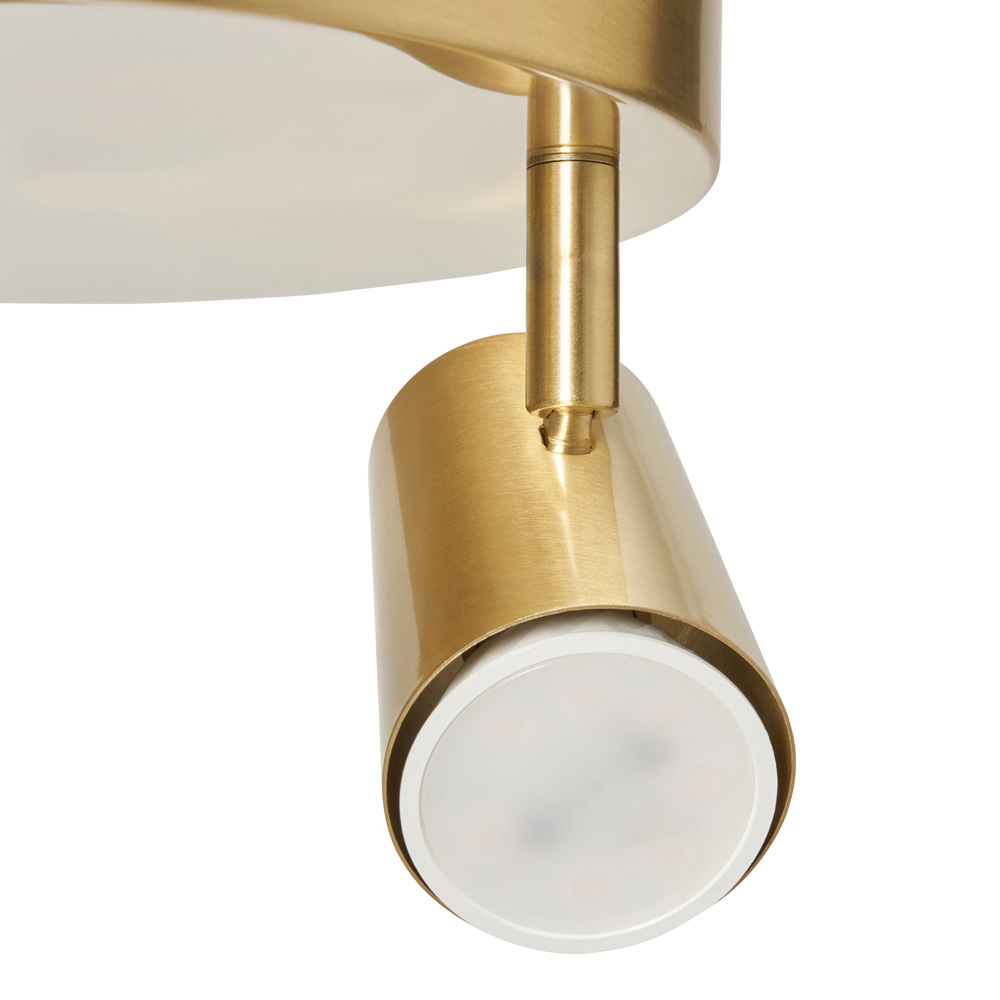 Inlight Aurora Brass 3 Spot Light Plate Image 4