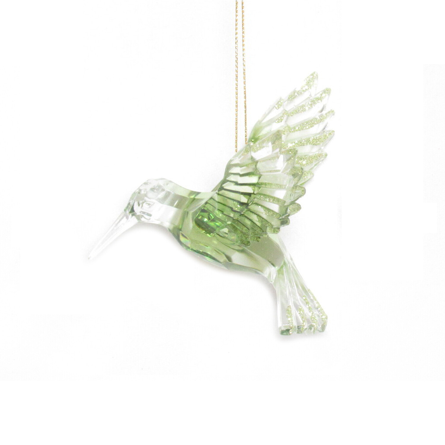 Ombre Green Hummingbird Hanging Decoration Image 7