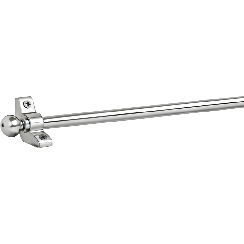 New Edge Blinds Satin Silver Ball End Finial Premium Metal Stair Rod Set 72.5cm x 10mm 13 Pack Image 1