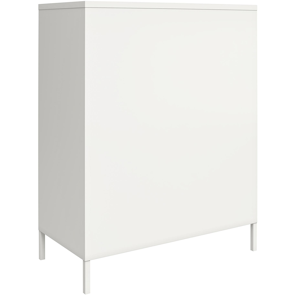 Dorel Mission District 2 Door Soft White Freestanding Storage Cabinet Image 5