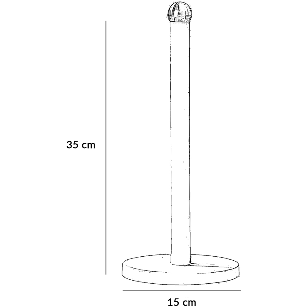 Innoteck Essentials Red Kitchen Paper Towel Holder Image 4