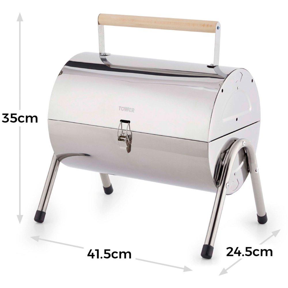 Tower Portable Barrel BBQ Grill Image 9