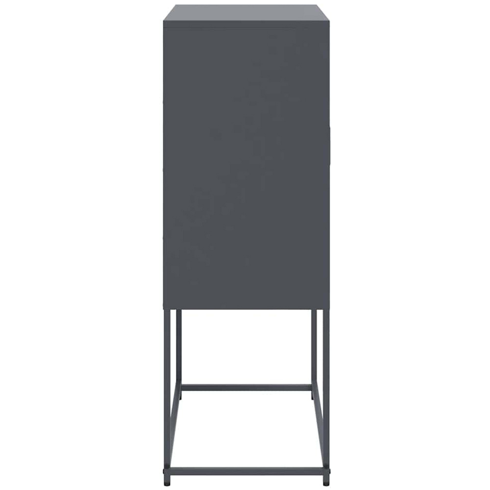 vidaXL 2 Door Anthracite Steel Highboard Image 7