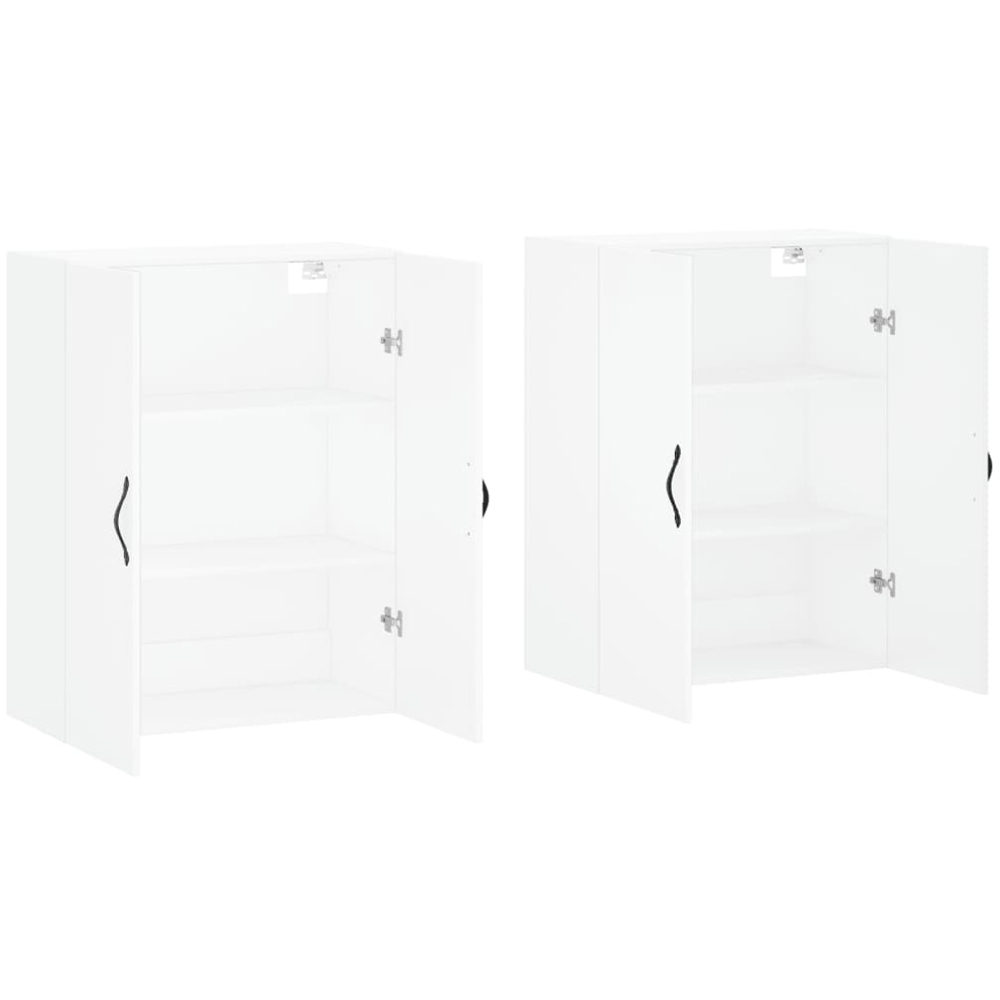 vidaXL 2 Door White Wall Mounted Storage Cabinet 2 Pack Image 4