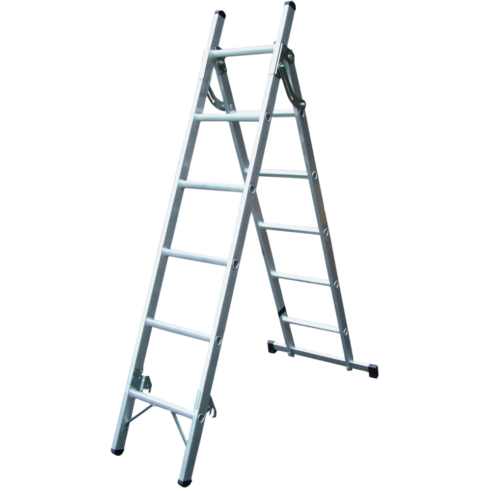 Lyte Ladders & Towers EN131-2 Professional 2 Section 12 Rung 3 Way Ladder Image 1
