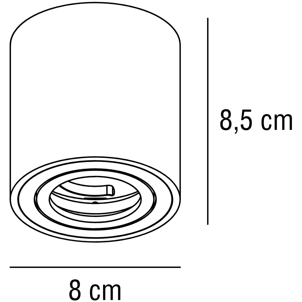 Nordlux Sabonis Black LED Surface Downlight Image 7