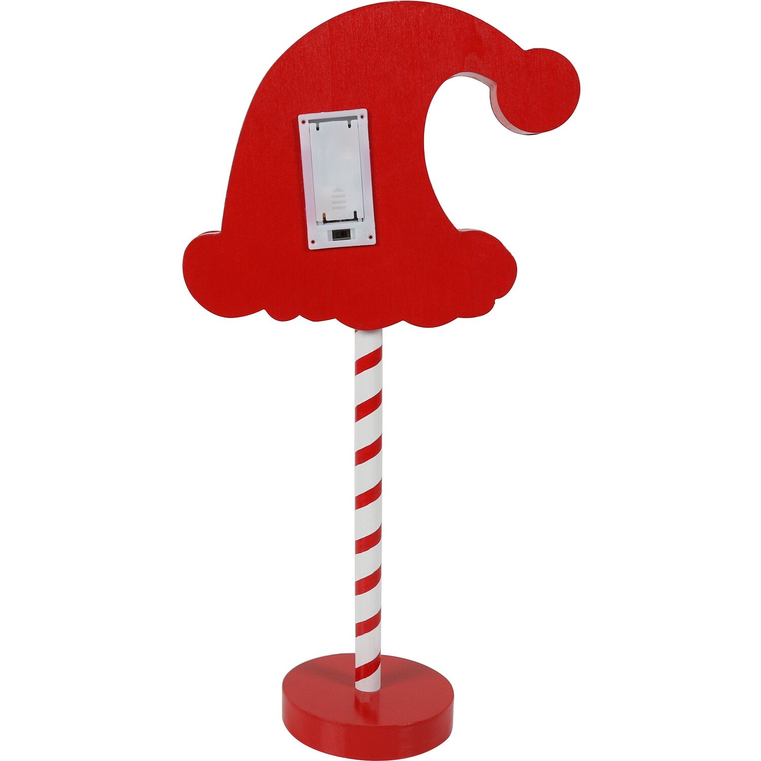 Santa Stop Here/Ho Ho Ho LED Signs - Red Image 4