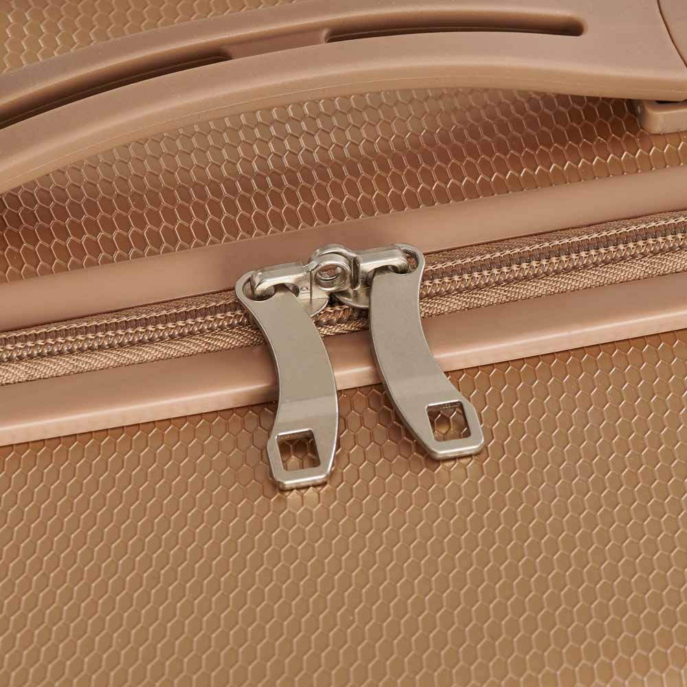 Wilko Hard Shell Suitcase Gold 29 inch Image 5