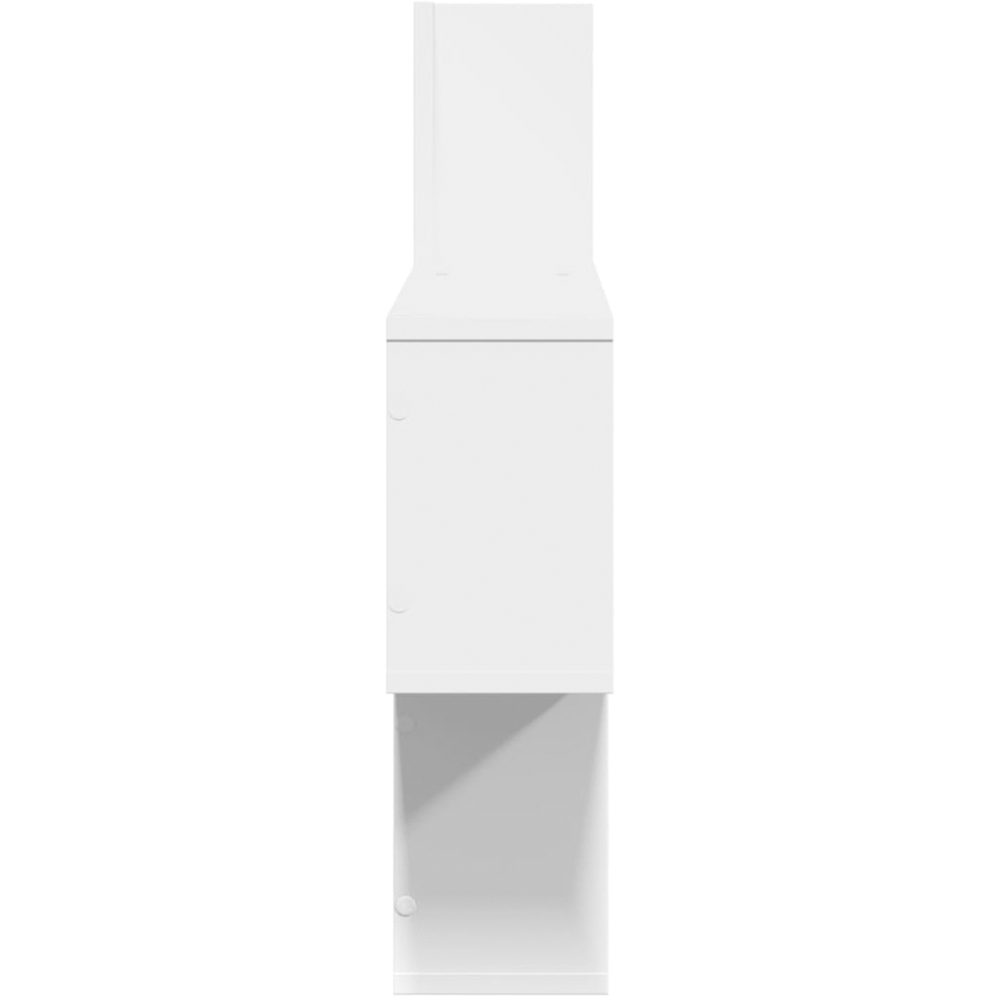 vidaXL 100 x 15 x 70cm White Wall Shelf Image 4