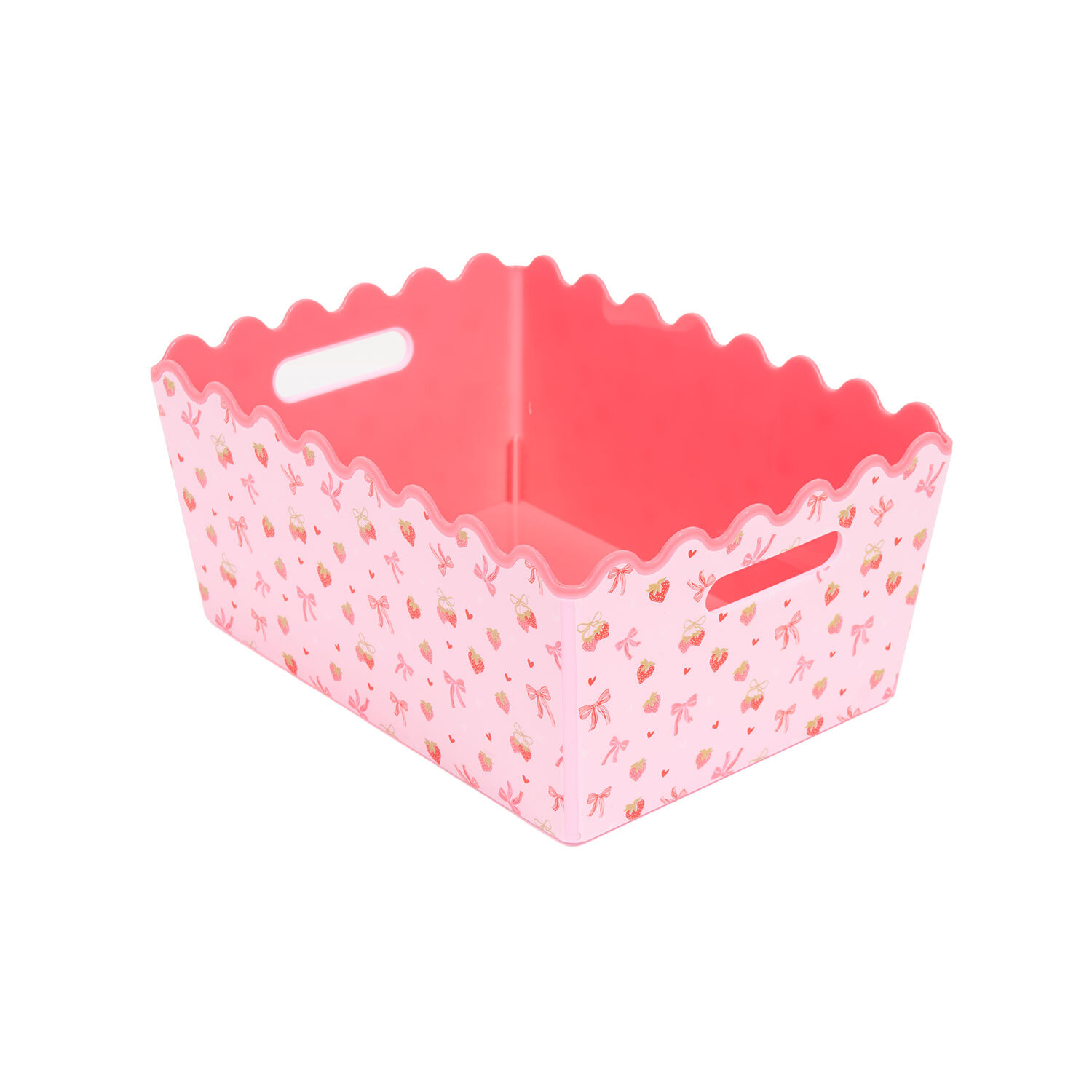 Berry or Flower Wave Printed Storage Basket Image 6