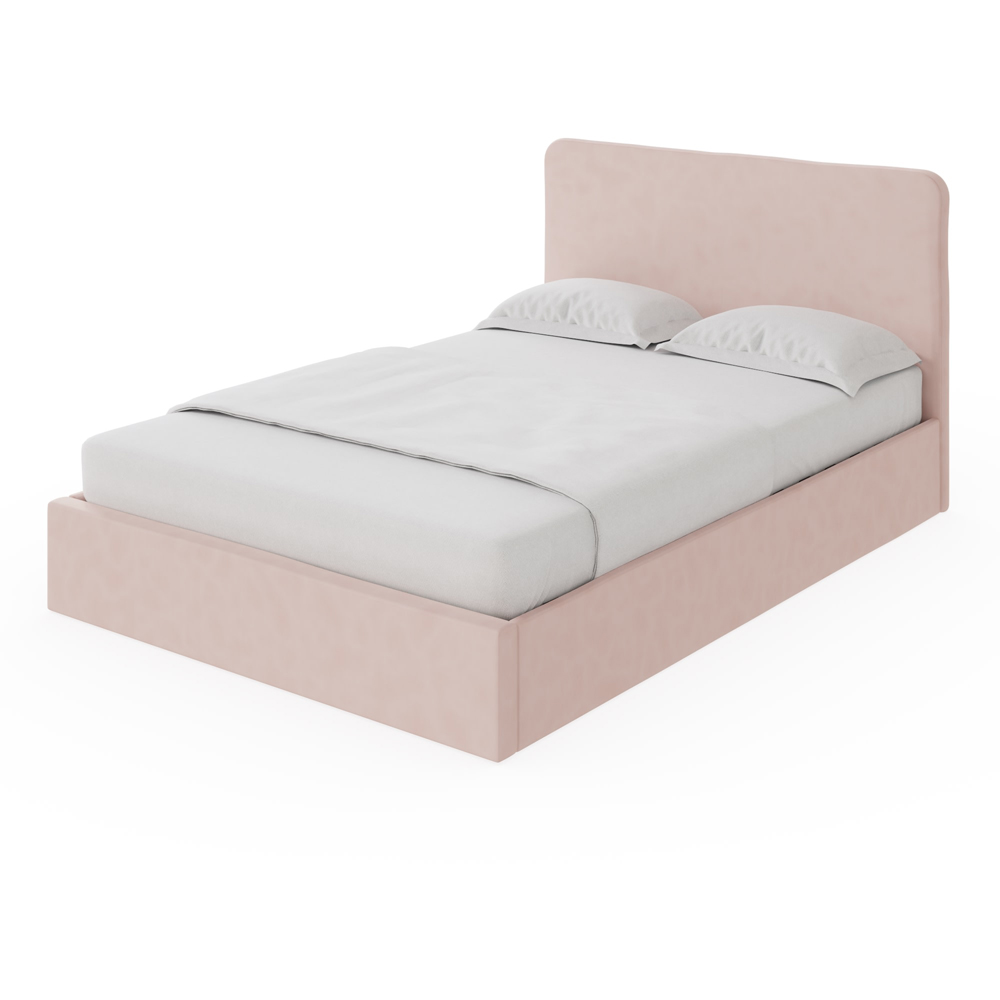 GFW Chiswick Small Double Soft Pink Ottoman Bed Image 5